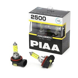 PIAA ヘッドライト・フォグランプ用 ハロゲン 2500K イエローバルブ 12V 35W H8 車検対応 2個入 HS508