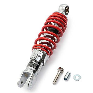 デイトナ バイク用 リアサスペンション 230mm メッキボディ/レッドスプリング ユニバーサルリアショック 73532