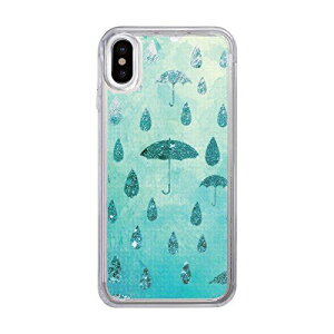 icover iPhone XS/X �P�[�X Sparkle case Raining day(�A�C�J�o�[ �X�p�[�N���P�[�X ���C�j���O�f�[)�L���L�� ���� ����� �O���b�^�[ ���� �A�C�t�H�� �J�o�[ 5.8�C���` iC10345i8