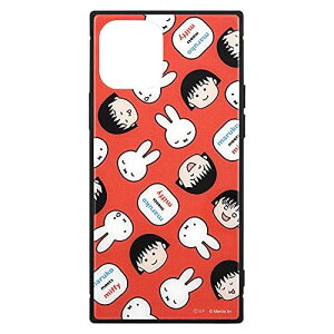�O���}���f�B�[�Y maruko meets miffy iPhone12/12 Pro(6.1�C���`)�Ή� �X�N�G�A�K���X�P�[�X ���b�h MF-155RD