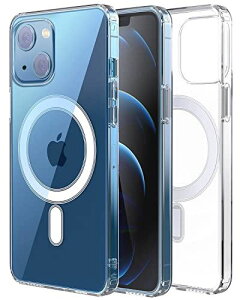 iPhone 13mini�P�[�XMagSafe �Ή� �}�O�l�b�g���� �S���� �N���A�P�[�X 2�d�\�� �ϏՌ� ���菝�h�~ PC+TPU ���ϖh�~ �}�O�Z�[�t �p�P�[�X �ČRMIL�K�i�擾 ���C�����X�[�d�Ή� ... for iPhone 13mini