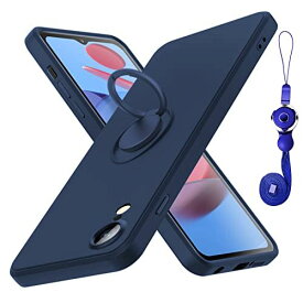 iPhone xr ケースリング付き耐衝撃 シリコン 薄型 カバー スリム tpu 磨り表面 指紋防止カバー 柔らかい裏地 米軍MIL規格 黄ばみなし レンズ保護 滑り止め 柔軟性 擦り傷防止 ブルー 青N413-Axr-03