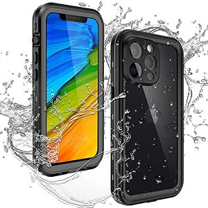 �h���P�[�X iPhone 13 �P�[�X ���S�h�� �ϏՌ� �h�� �h�o �����^ �y�� IP68�ČR�K�i ����QI�[�d�Ή� 360°�S�ʕی� �N���A ���� �ی�^�b�`�p�l���X�N���[���t�� ����֗� �E���ȒP �����ʐ^ �L�Y i