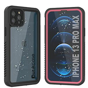 PunkCase iPhone 13 Pro Max �h�� �P�[�X [�G�N�X�g���[�� �V���[�Y] [�X���� �t�B�b�g] [IP68 �F��] [�ϏՌ���] [�ϐᐫ] �A�[�}�[ �J�o�[ �r���g �C�� �X�N���[�� �s���N