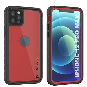 PunkCase iPhone 12 Pro Max��p �h�� �P�[�X [�X�^�b�h�X�^�[ �V���[�Y] [�X���� �t�B�b�g] [IP68 �F��] [�h����] [�ϐᐫ] 360 �t�� �{�f�B�[ �A�[�}�[ �J�o�[ ���b�h