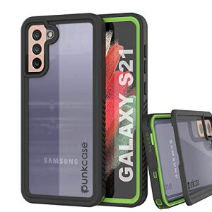 PunkCase Galaxy S21 �h�� �P�[�X [�G�N�X�g���[�� �V���[�Y] [�X���� �t�B�b�g] [IP68 �F��] [�ϏՌ���] [�h����] [�ϐᐫ] �A�[�}�[ �J�o�[ Galaxy S21 5G ���C�g�O���[��