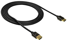 SOLIDCABLE プレミアムHDMIケーブル 2m ブラック 伝送速度18Gbps 4K 3D イーサネット オーディオリターン PS4 Xbox 対応 Premium High Speed HDMI Cable