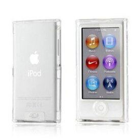 【2点セット】Apple iPod nano 7 クリスタル カバー ケース (両面保護) アイポッドナノ 2012年 第7世代 iPod nano 7th 対応 + 液晶保護フィルム1枚【Clear(クリア)】