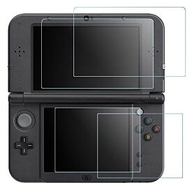 NEW Nintendo 3DS LL/XL 専用 液晶保護フィルム AFUNTA Newニンテンドー3DS LL 用 ガラスフィルム 3DSLL スクリーンプロテクター 4枚入り (上.下フィルム)