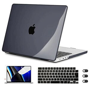 CISSOOK MacBook Pro 14C` P[X ubN 2021 V^  Jo[ ϏՌ A2442 Ή MacBook Pro 14 M1 pro/max P[X  VFJo[ ^ ... ubN(Black)