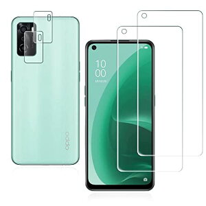 �y4������zFOR OPPO A55s 5G �p�̃K���X�t�B���� 2�� + 2�� FOR OPPO A55s 5G �p�̃J���� �����K���X FOR OPPO A55s 5G �p�̃K���X�t�B���� �t���ی�t�B���� �S�ʕی�