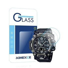 【3枚入り】 Mihence Compatible with Casio G-SHOCK GWG-2000 保護フィルム|%%%| 9H ガラス保護フィルム 対応 G-SHOCK GWG-2000 Watch