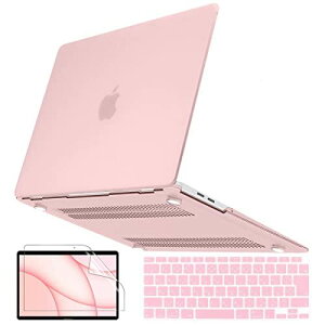 Teryeefi MacBook Air 13 インチ ケース 2021 2020 2019 対応(モデル:A2337 M1/A2179) TOUCH ID搭載|%%%| 軽量 排気口 マット 2019-2021 Air 13インチTouch ID (A2179/A2337 M1) ピンク
