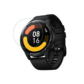 【2枚セット】 For Xiaomi Watch S1 ガラスフィルム Xiaomi Watch S1/S1 Active 液晶保護強化ガラスフィルム 【Jinmdz】硬度9H 耐衝撃 日本旭硝子素材 飛散防止 指紋防止