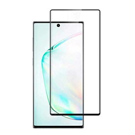 For Galaxy Note10 Plus ガラスフィルム ギャラクシー Note10 Plus フィルム 強化ガラス 日本旭硝子素材製 硬度9H 耐衝撃 スクラッチ防止 飛散防止 指紋防止 気泡ゼロ 貼り付け簡単 ブラック