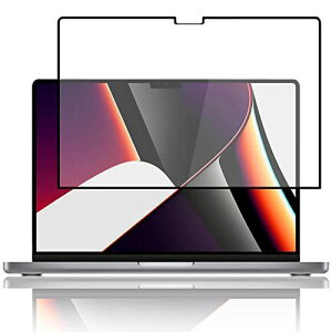 LOE(ロエ) MacBook Pro 14インチ M1 Pro/M1 Max ブルーライトカット 保護フィルム 貼り直しができる 枠粘着式 ウェブカメラカバー 付き (マックブックプロ 14インチ A2442