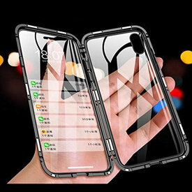 iPhone13pro 6.1" ケース 磁気吸着ケース前後の透明両面強化ガラス LADLOD アイフォン13pro 6.1" ケース アルミ バンパー 360°全面保護 [ワイヤレス充電サポート] 【レッド】