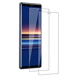 【2枚セット】Sony Xperia 5 用 ガラスフィルム 高透過率/日本旭硝子製/硬度9H SOV41 / SO-01M 強化ガラス フィルム 指紋防止/飛散防止/気泡ゼロ/自動吸着/撥水撥油/3D ...