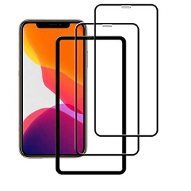 【2枚セット】ガイド枠付き KPNS 日本素材製 全面保護 iPhone X/iPhone XS / iPhone11 pro 用 ガラスフィルム 強化ガラス カバー 保護フィルム