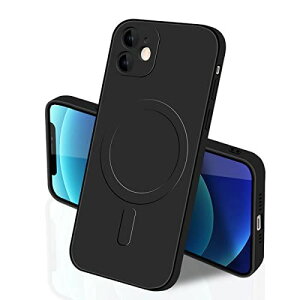 IPhone 12 Mini MagSafe �P�[�X �}�O�l�b�g���� �V���R�� �A�C�t�H��12Mini �J�o�[ �X�}�z�P�[�X �S�ʕی� �ϏՌ� �t�̃V���R�[�� ���^ ���C�����X�[�d�Ή� �X�g���b�v�z�[���t�� ����~�� �u���b�N