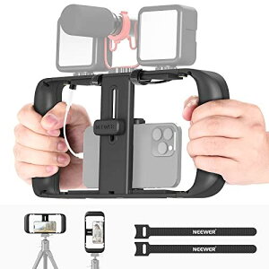 NEEWER �X�}�[�g�t�H���r�f�I���O �X�}�z�r�f�I�X�^�r���C�U�[�O���b�v Vlogging �P�[�W �R�[���h�V���[�O�r�}�E���g�A�X�}�z���O�t�� �r�f�I�t�B�������[�J�[���� iPhone Samsung �ȂǂɑΉ�