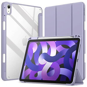 JEDirect iPad Air 5/4 �P�[�X 10.9 �C���` (��5/4����A2022/2020���f���p) Pencil���[�\�����o�b�N�J�o�[ ���^ �X�^���h �Ռ��z�� �^�u���b�g�J�o�[ ���C���b�N
