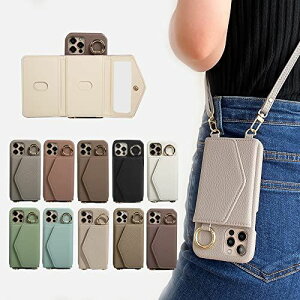 iphone12 mini �X�}�z�P�[�X �V�����_�[ �^�C�v �g�уP�[�X �w�ʎ蒠�^ �A�C�t�H�� 12 �~�j �w�ʃJ�[�h���[ ���t�� ���|�� �΂߂��� �����O�t�� �~���[�t�� �J�[�h���[ �w�ʃ|�P�b�g ���z�t�� �O