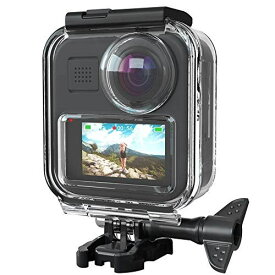 GoPro MAXパノラマアクションカメラ用の防水ハウジング、深さ20mの防水タッチ調整可能ケース保護カバーダイビングアクセサリー