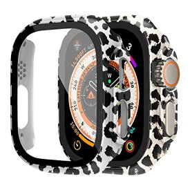【2色セット】 Apple Watch Series 8 Ultra 49mmに対応すパックケースとスクリーンプロテクター、Apple Watch 8 Ultra 白豹＋黒豹