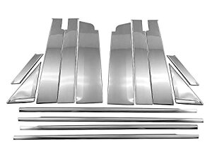 ソリオ MA27S MA37S 超鏡面ステンレスメッキピラーウィンドウモールセット 14PC 【 WIN-SET-042 】 27 37 47386