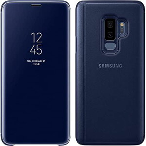 ���� �P�[�X Galaxy S9 Plus �M�����N�V�[ S9 �v���X �X�}�z �J�o�[ �蒠�^ CLEAR STANDING COVER BLUE �u���[ ���F ��