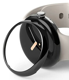 【Ringke】Google Pixel Watch ケース 40mm ステンレス製 バンパー カスタム 保護 フレーム 簡単取り付け メタリック 超薄型 カバー 変色防止 [Bezel Styling 40-02 40-02 (ST) Black