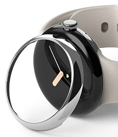 【Ringke】Google Pixel Watch ケース 40mm ステンレス製 バンパー カスタム 保護 フレーム 簡単取り付け メタリック 超薄型 カバー 変色防止 [Bezel Styling 40-01 40-01 (ST) Silver