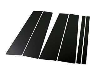 エクスプローラー U74 超鏡面ブラックメッキピラーパネルカバー 6PC バイザー無し用 【 PIL-BLA-122 】 5193