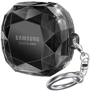 AhaStyle �C���z���P�[�X Samsung Galaxy Buds 2 Pro / Buds Pro / Buds Live / Buds 2�Ή� �ϏՌ��� �L�Y�h�~ �J���r�i�t�� �_�炩���P�[�X �u���b�N[�d��]