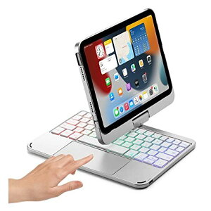 360�x��] iPad Mini 6 �L�[�{�[�h �^�b�`�p�b�h���� �o�b�N���C�g�t�� iPad mini ��6���� �J�o�[ �g���b�N�p�b�h �L�[�{�[�h�t�� �A�C�p�b�h iPad mini 6 �L�[�{�[�h�P�[�X (iPad iPad Mini6 ��