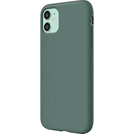 【elago】 iPhone 11 対応 ケース シリコン 薄型 スリム ソフト カバー 耐衝撃 衝撃 吸収 指紋 防止 コーティング リキッドシリコン スマホケース [ Apple iPhone11 アイフォン11 対応 ] SILICONE CASE ミッドナイトグリーン