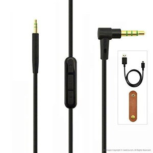 �w�b�h�t�H���P�[�u��Bose QuietComfort QC35 ���Ή������p�P�[�u���@�R�[�h (Apple Android Windows Phone���i�@�����R���E�}�C�N�t) Black with Mic and Charger