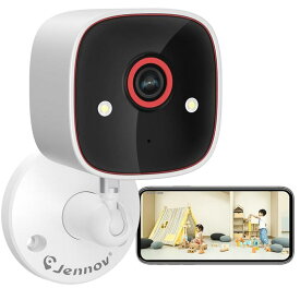 300万画素 見守りカメラ 屋外 屋内 家庭用 防犯カメラ ワイヤレス ペットカメラ 夜間カラー撮影 アプリ通知 双方向通話 スマホ対応 介護 監視 JENNOV