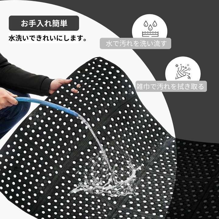 楽天市場】【4/4 20:00～10％OFFクーポン配布中】 穴あき ゴムマット 