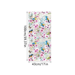 【21-31日!クーポン利用で15%OFF】送料無料 欧米風 窓用フィルム ステンドグラスシール 目隠しフィルム 自粘型 裏面粘着 遮光 断熱シート ガラスシール 防水 窓ステッカー 壁飾り 雰囲気飾り