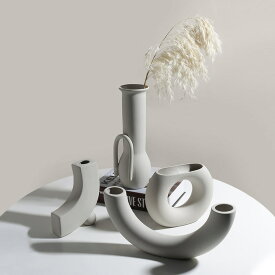 【10-20日！15%OFFクーポン配布中】送料無料 オブジェ 置物 花瓶 フラワーベース ドライフラワー フェイクフラワー 一輪挿し 韓国雑貨 北欧 インテリア 陶器 モダン おしゃれ フラワースタンド フラワーポット 観葉植物 インテリア雑貨 玄関 リビング 和室 雑貨