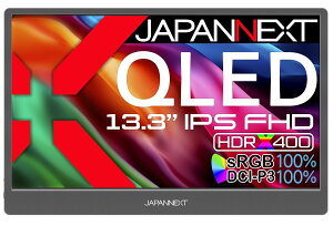JAPANNEXT 13.3C` IPSpl QLED(ʎqhbg)eNmW[̗p tHD(1920x1080)𑜓x oCj