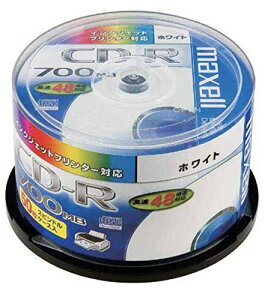 maxell f[^p CD-R 700MB 48{Ή CNWFbgv^ΉzCg50 XshP[X CDR700S.ST.