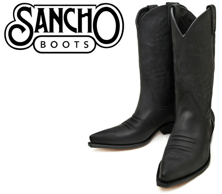 楽天市場】[SANCHO] サンチョ BW-5326 Black ブラック メンズ 本革 