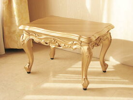 ビバリーヒルズ サイドテーブル 引出し付 ゴールド色 W54×D40×H35cm　　輸入家具 オーダー家具 姫系家具 プリンセス家具