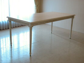 マダム・ココ ダイニングテーブル160 輸入家具 プリンセス家具 姫系家具 姫系 姫 白家具 白 テーブル 食卓