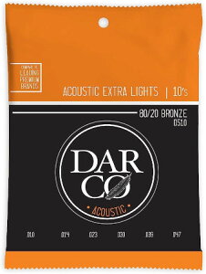DARCO Acoustic Strings �yD510�z�_���R .010-.047 Extra Light 80/20 �u�����Y�^1�Z�b�g����