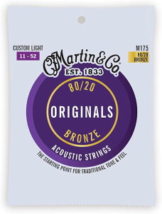 MARTIN Acoustic Strings �yM175�z�}�[�`�� .011-.052 Custom Light 80/20�u�����Y�^�J�X�^�����C�g