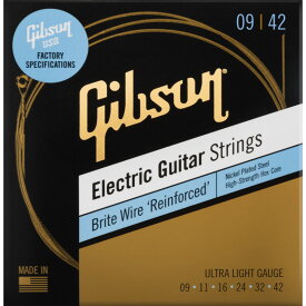 Gibson 《ギブソン》SEG-BWR9Brite Wire ‘Reinforced’ Electric Guitar Strings